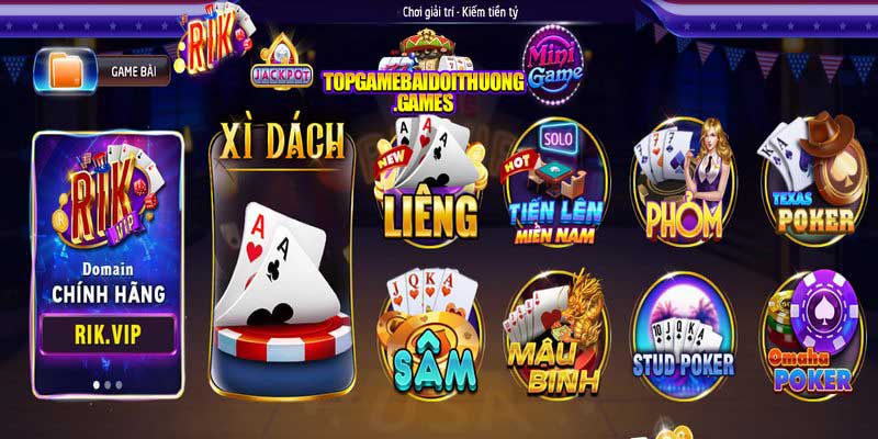 Giới thiệu về sảnh Game Bài ở nhà cái Rikvip